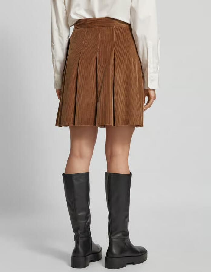 Max Mara Weekend Fluwelen Rok Elegante Stijl Brown Dames - Foto 2
