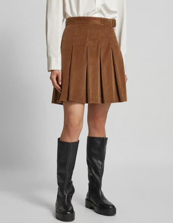Max Mara Weekend Fluwelen Rok Elegante Stijl Brown Dames - Foto 3