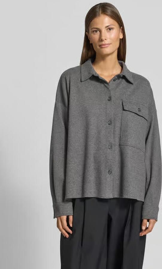 Weekend Max Mara Oversized blouse met lange mouwen van mix van viscose en katoen model 'AGIATE' - Foto 3