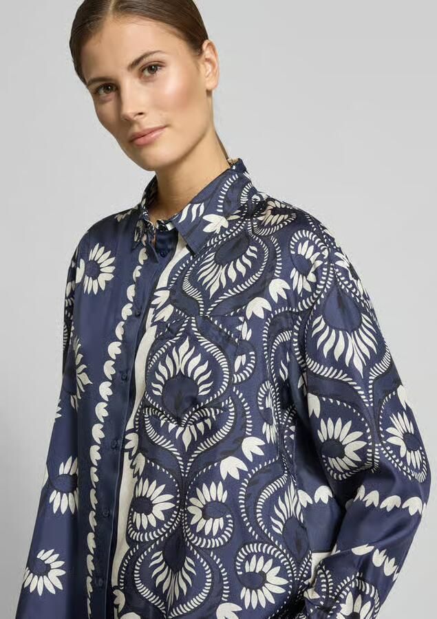 Weekend Max Mara Oversized blouse met lange mouwen van pure zijde model 'LASTRA' - Foto 2