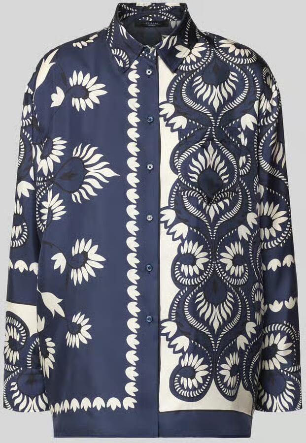 Weekend Max Mara Oversized blouse met lange mouwen van pure zijde model 'LASTRA'