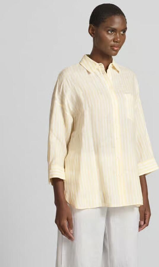 Weekend Max Mara Oversized blouse met lange mouwen van puur linnen model 'PANETTO' - Foto 4