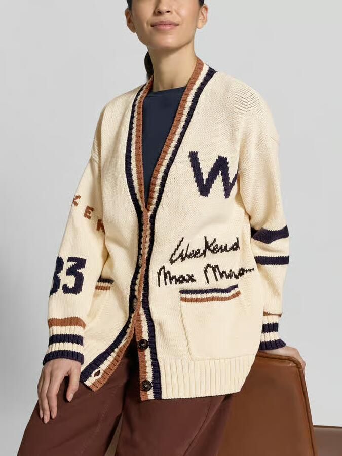 Weekend Max Mara Oversized gebreid jack van katoenmix model 'BLASONE' - Foto 2