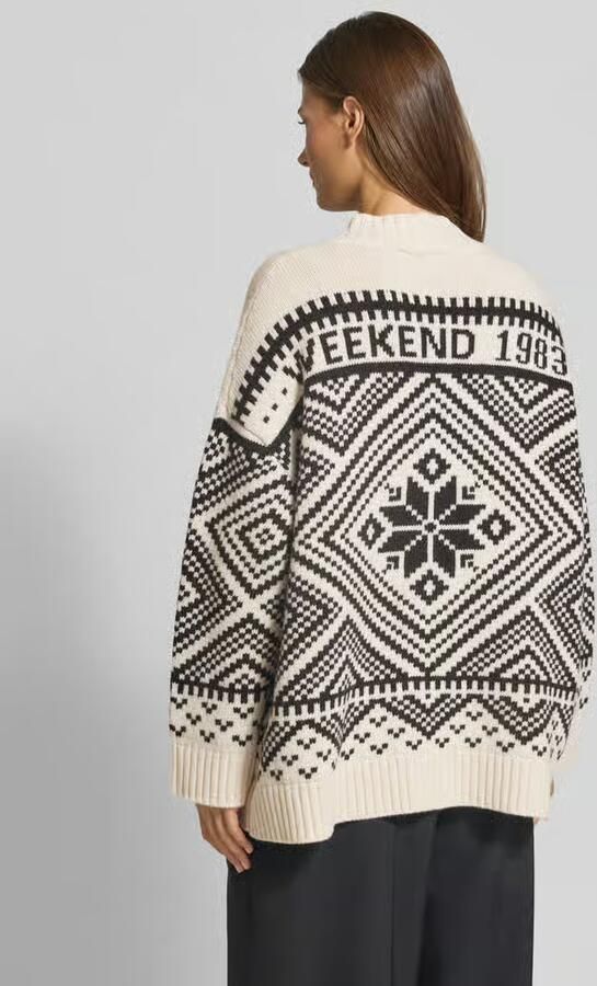 Weekend Max Mara Oversized gebreid jack van pure wol model 'BELGIO' - Foto 3