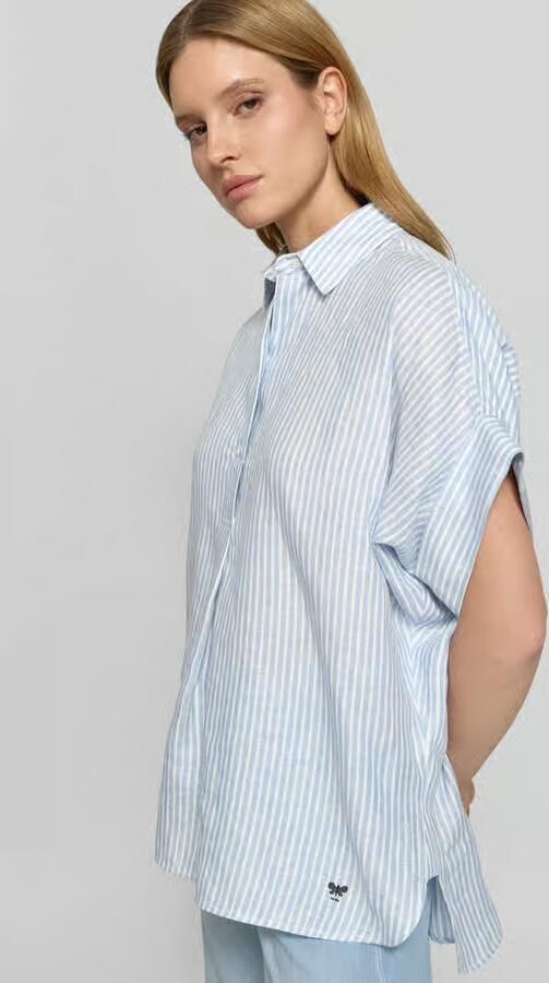 Weekend Max Mara Oversized linnen blouse met korte mouw model 'VERVE'