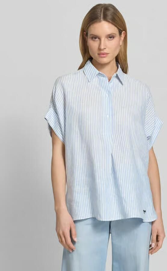 Weekend Max Mara Oversized linnen blouse met korte mouw model 'VERVE' - Foto 3