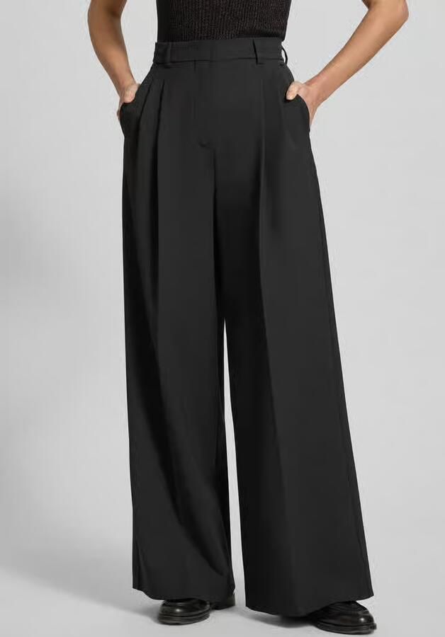 Weekend Max Mara Regular fit bandplooibroek met scheerwol Model 'ASTA' - Foto 3