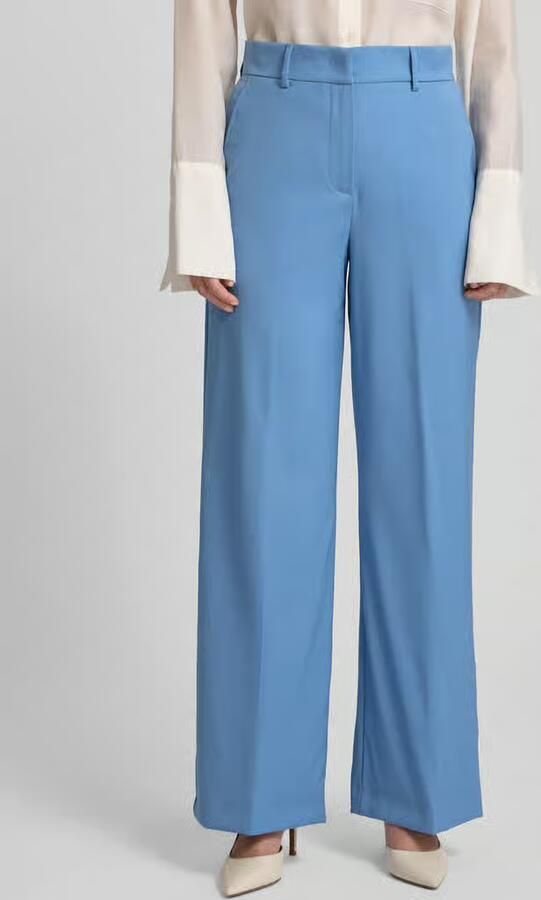 Weekend Max Mara Regular fit bandplooibroek van zuivere scheerwol model 'VISIVO' - Foto 2