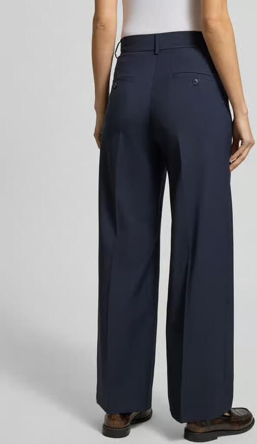 Weekend Max Mara Regular fit bandplooibroek van zuivere scheerwol model 'VISIVO' - Foto 3