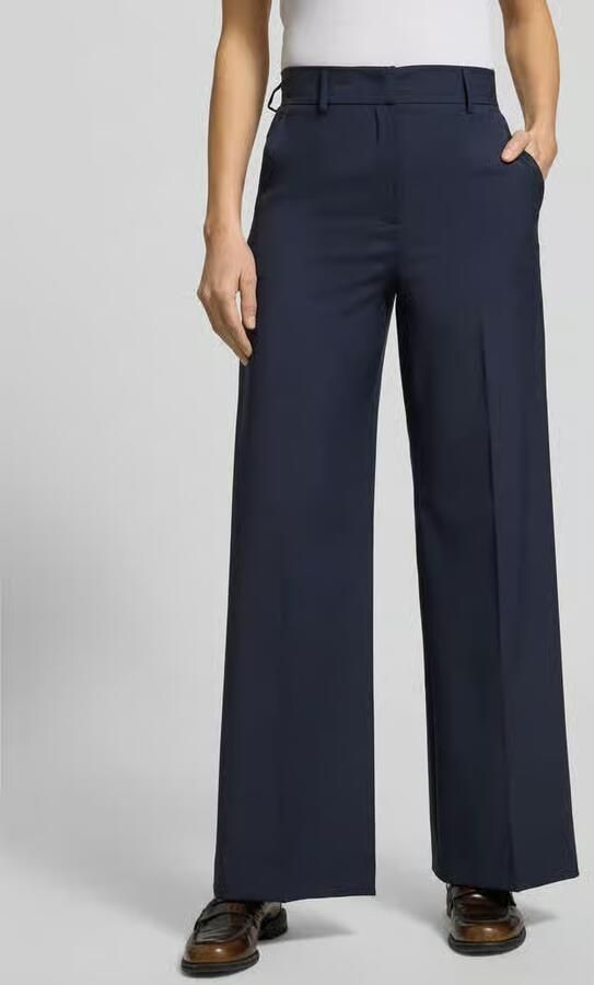 Weekend Max Mara Regular fit bandplooibroek van zuivere scheerwol model 'VISIVO' - Foto 2