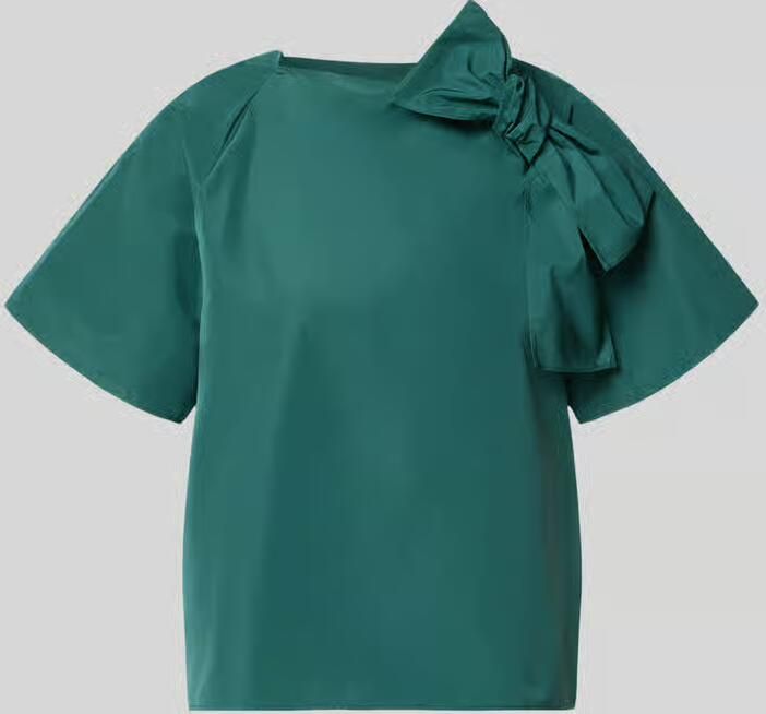 Weekend Max Mara regular fit blouse met korte mouwen met katoen model 'RECENTE' - Foto 2