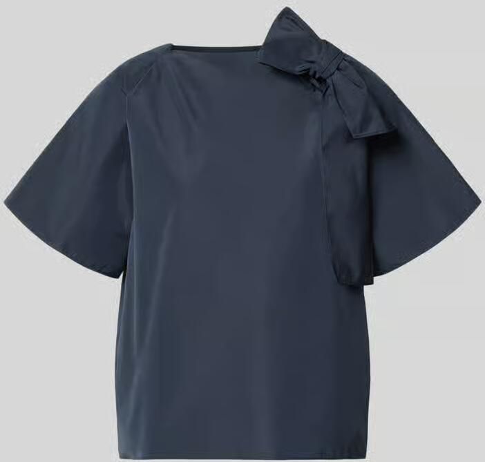 Weekend Max Mara regular fit blouse met korte mouwen met katoen model 'RECENTE' - Foto 2