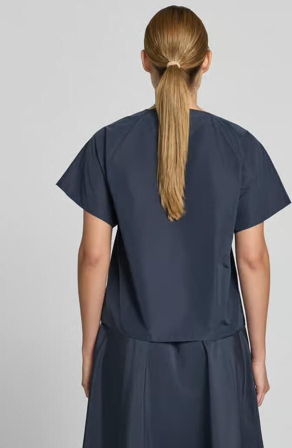 Weekend Max Mara regular fit blouse met korte mouwen met katoen model 'RECENTE'