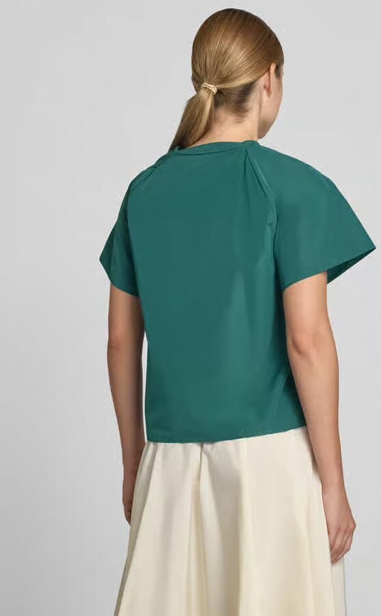 Weekend Max Mara regular fit blouse met korte mouwen met katoen model 'RECENTE'