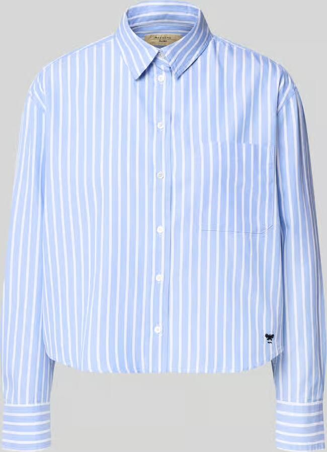 Weekend Max Mara Regular fit blouse met lange mouwen van puur katoen
