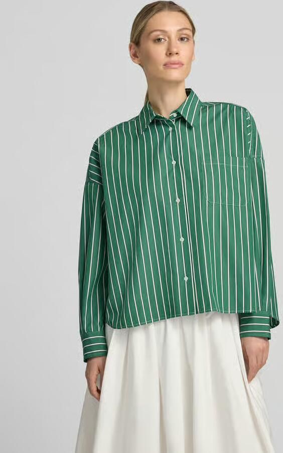 Weekend Max Mara Regular fit blouse met lange mouwen van puur katoen model 'ONORE' - Foto 4