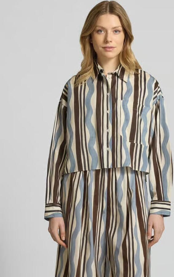 Weekend Max Mara Regular fit blouse met overhemdkraag model 'RAGTIME' - Foto 4