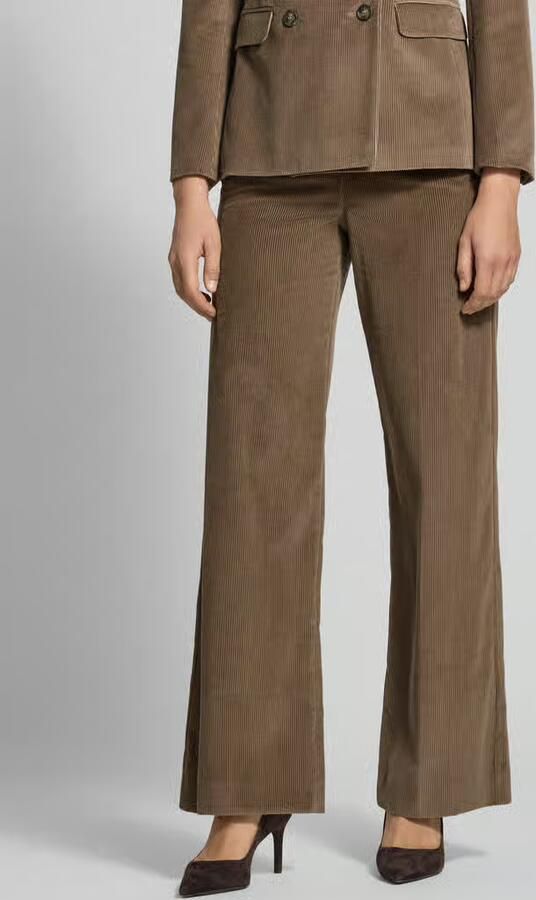 Weekend Max Mara Regular fit corduroy broek met bandplooi - Foto 3