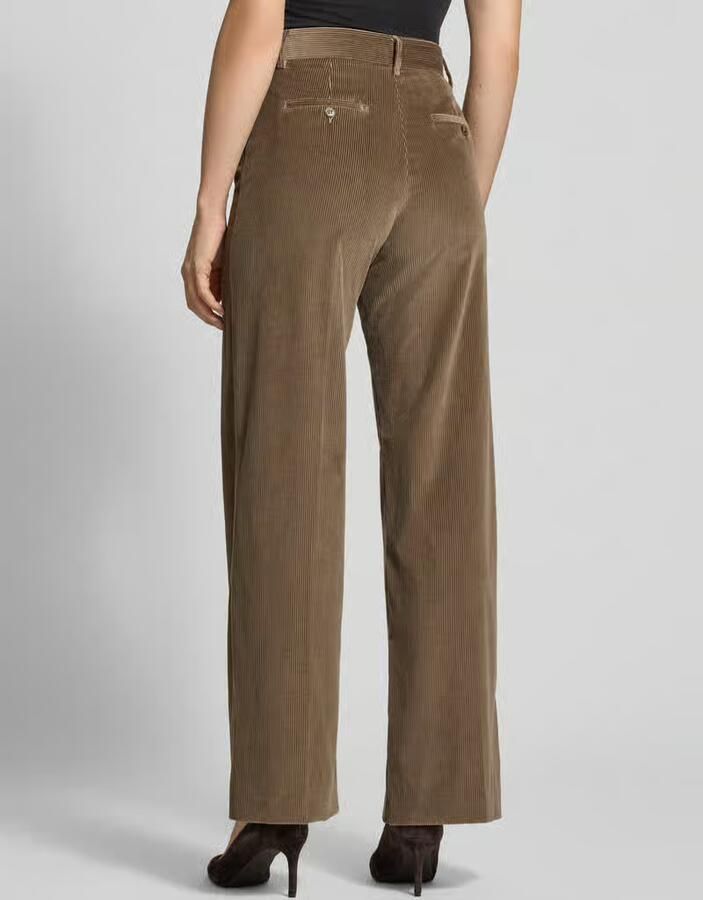 Weekend Max Mara Regular fit corduroy broek met bandplooi - Foto 2