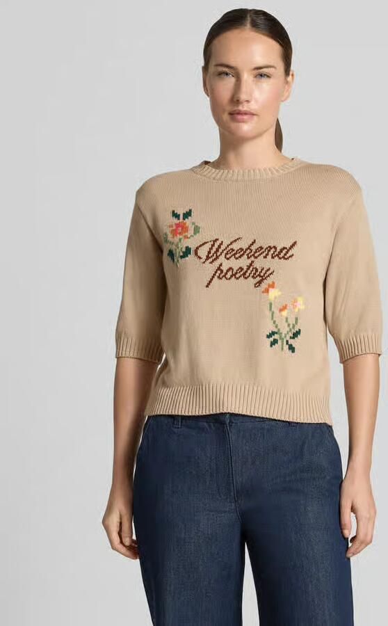 Weekend Max Mara Regular fit gebreid shirt van katoenmix model 'FIACRE' - Foto 2