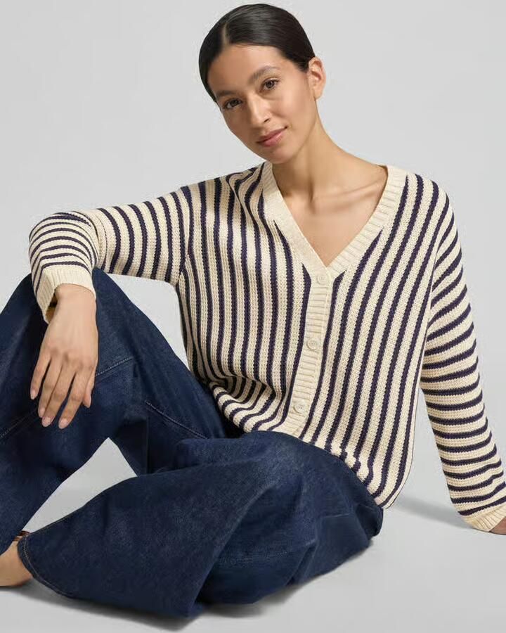 Weekend Max Mara regular fit gebreid vest van puur katoen model 'NICCHIA'