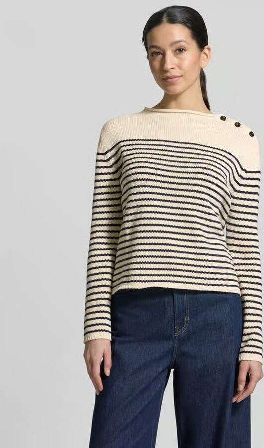 Weekend Max Mara regular fit gebreide trui van katoenmix model 'QUADRO' - Foto 3