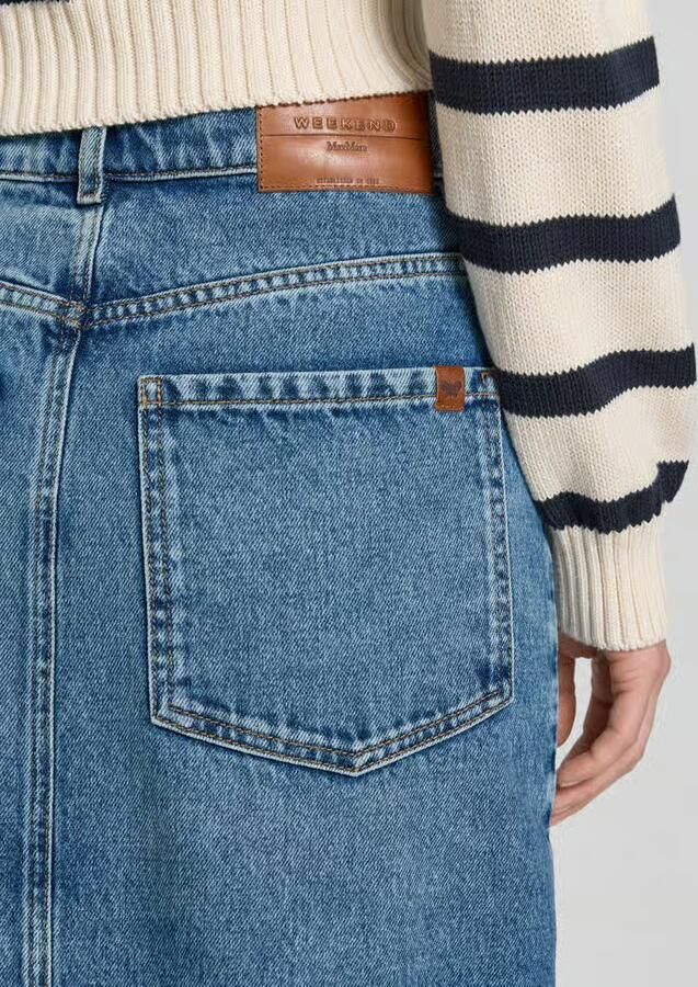 Weekend Max Mara regular fit jeansrok van puur katoen model 'DASTI'