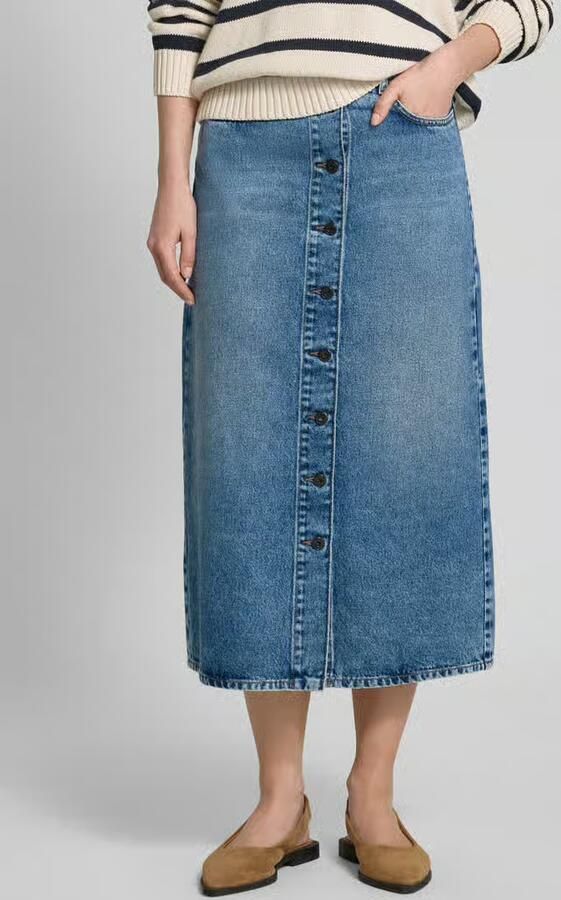 Weekend Max Mara regular fit jeansrok van puur katoen model 'DASTI' - Foto 3
