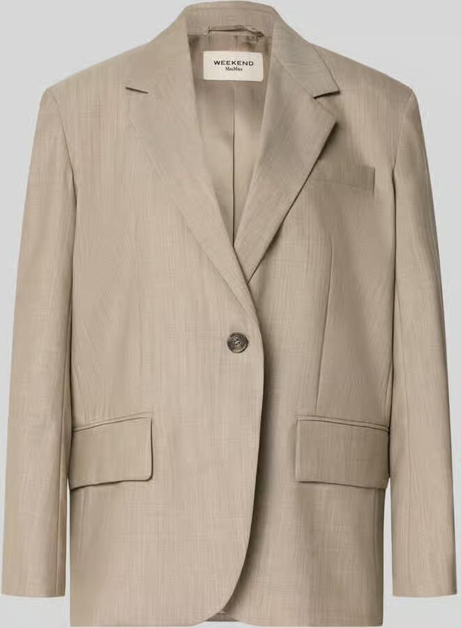 Weekend Max Mara regular fit lange blazer van zuivere scheerwol model 'ATTILA'
