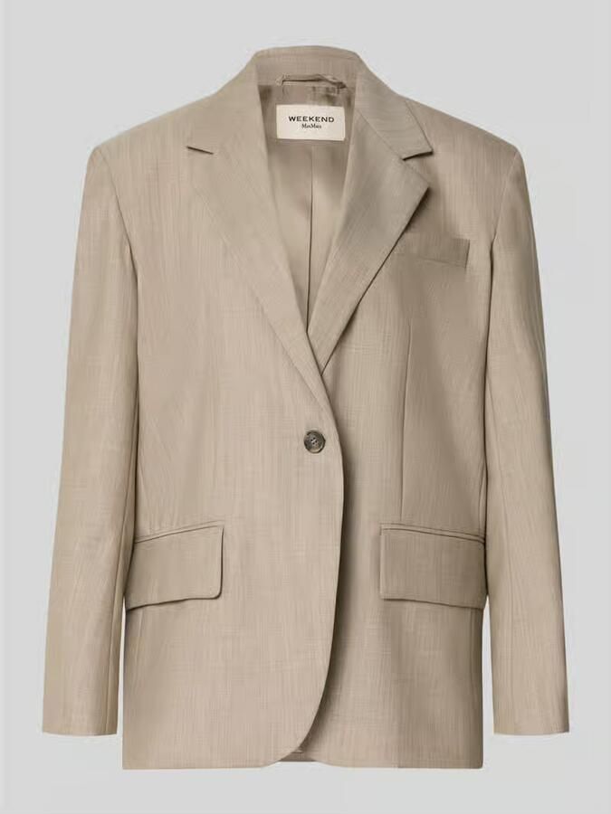 Weekend Max Mara regular fit lange blazer van zuivere scheerwol model 'ATTILA' - Foto 2