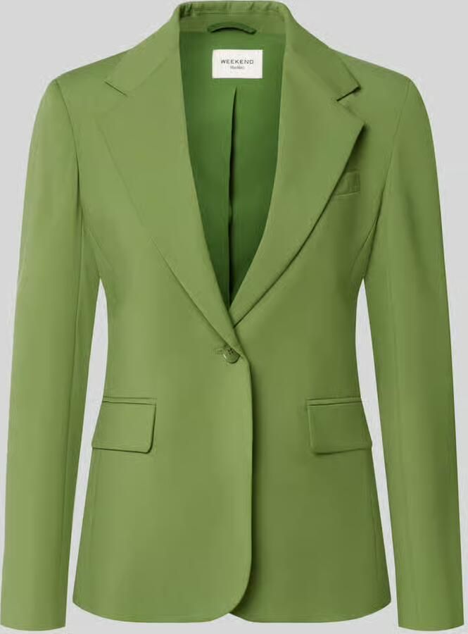 Weekend Max Mara regular fit lange blazer van zuivere scheerwol model 'WKDLAMINE' - Foto 2