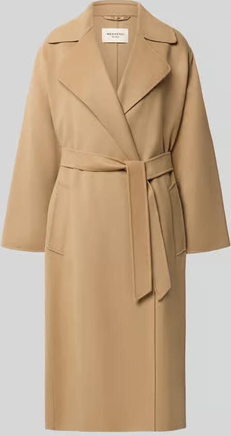 Weekend Max Mara Regular fit lange jas van scheerwolmix model 'OPEROSO'