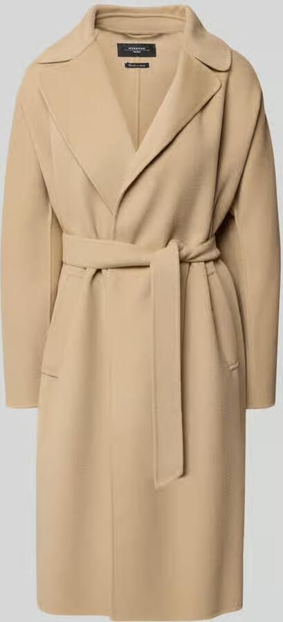 Weekend Max Mara Regular fit lange wollen jas van scheerwolmix model 'CIVADA'