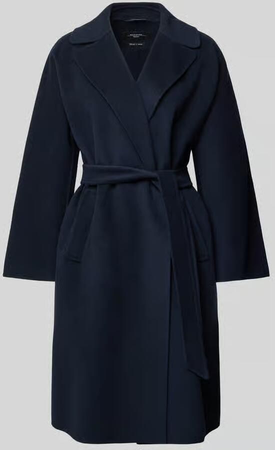 Weekend Max Mara Regular fit lange wollen jas van scheerwolmix model 'CIVADA'