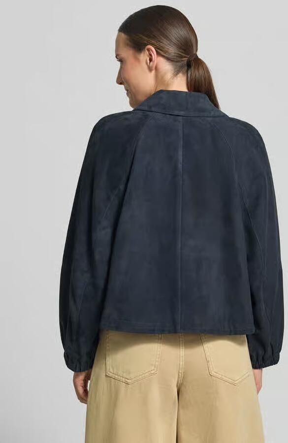 Weekend Max Mara Regular fit leren jack met raglanmouwen model 'ZUPPA'