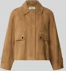 Weekend Max Mara Regular fit leren jack van echt geitenleer model 'ABITO'