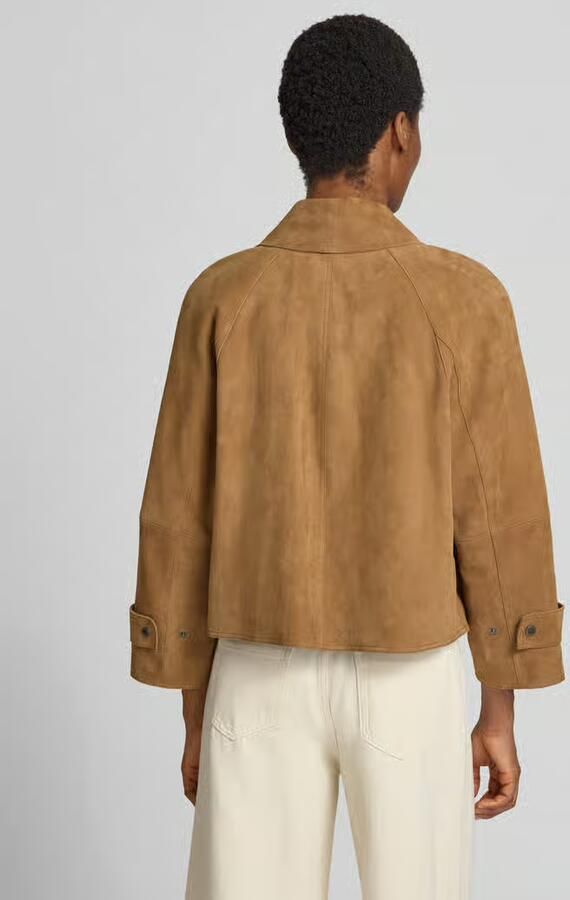 Weekend Max Mara Regular fit leren jack van echt geitenleer model 'ABITO' - Foto 2