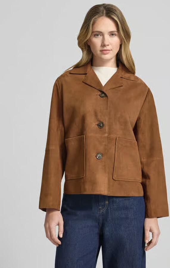 Weekend Max Mara Regular fit leren jack van echt geitenleer model 'PALCHI' - Foto 2