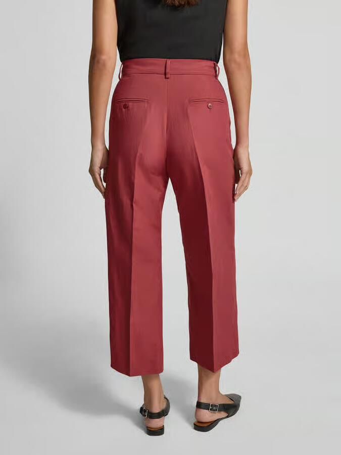 Weekend Max Mara regular fit linnen broek van mix van katoen en linnen model 'ZIRCONE' - Foto 3