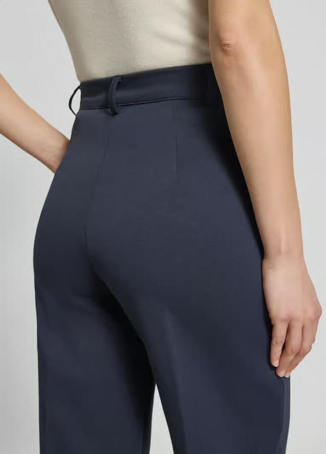 Weekend Max Mara Regular fit pantalon van katoenmix model 'ABANO'