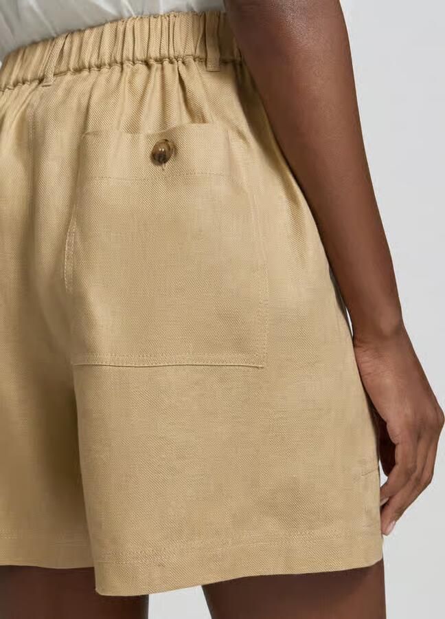 Weekend Max Mara regular fit short van puur linnen model 'IVELETTA'
