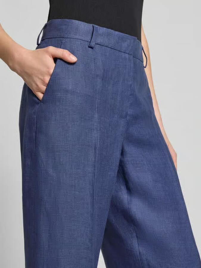 Weekend Max Mara regular fit straight leg pantalon van puur linnen model 'MALIZIA'