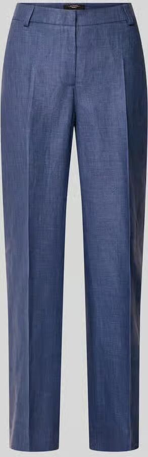 Weekend Max Mara regular fit straight leg pantalon van puur linnen model 'MALIZIA' - Foto 2