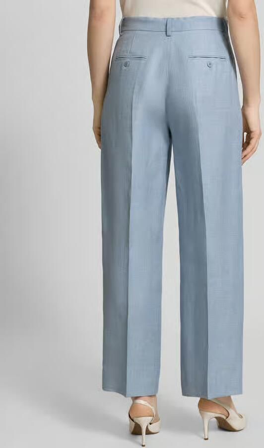 Weekend Max Mara regular fit straight leg pantalon van puur linnen model 'MALIZIA' - Foto 3