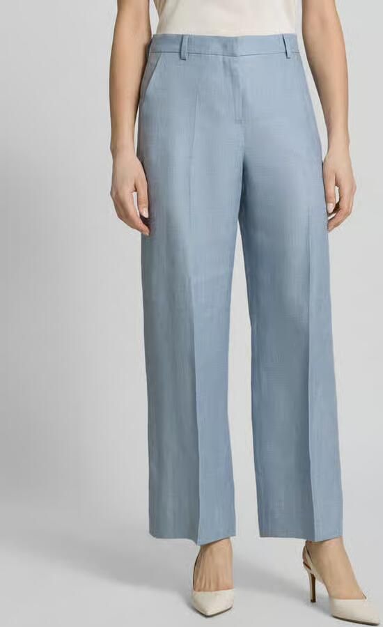 Weekend Max Mara regular fit straight leg pantalon van puur linnen model 'MALIZIA' - Foto 2