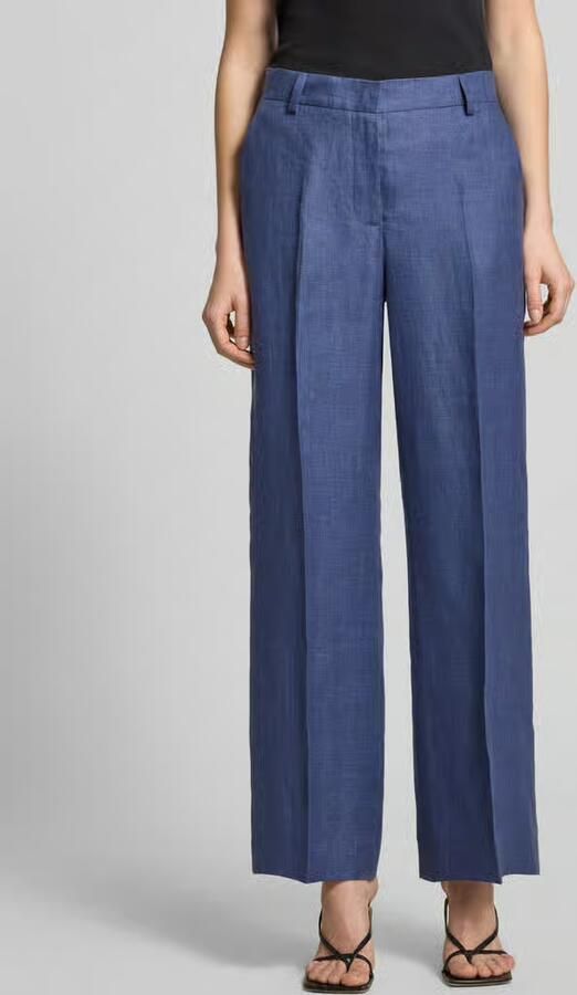 Weekend Max Mara regular fit straight leg pantalon van puur linnen model 'MALIZIA' - Foto 3