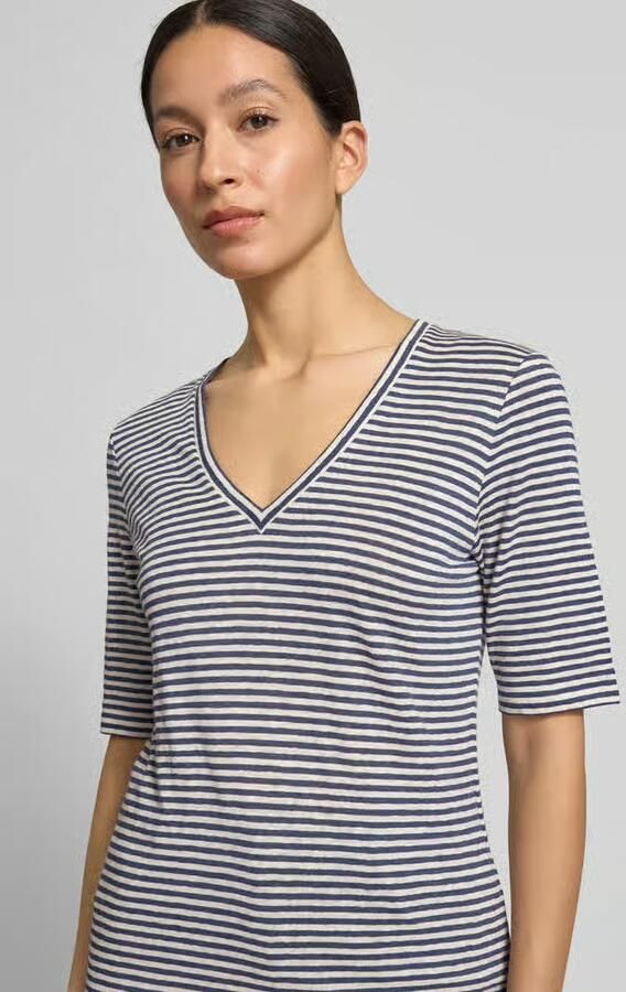 Weekend Max Mara regular fit T-shirt van linnenmix model 'OPZIONE'