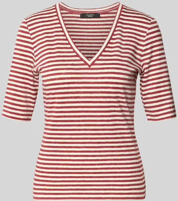 Weekend Max Mara regular fit T-shirt van linnenmix model 'OPZIONE' - Foto 2