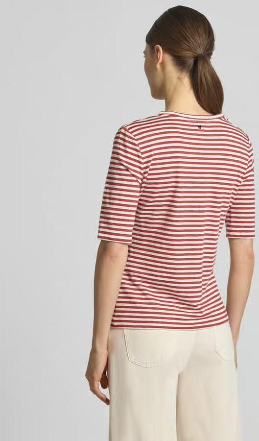 Weekend Max Mara regular fit T-shirt van linnenmix model 'OPZIONE'
