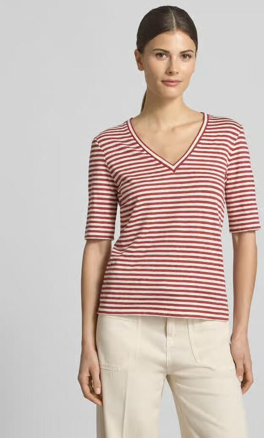 Weekend Max Mara regular fit T-shirt van linnenmix model 'OPZIONE' - Foto 4